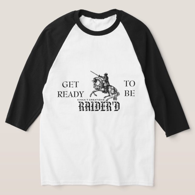 Få Redot att bli Raider d Raglan Shirt T Shirt (Laydown)