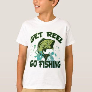 Få rullen går att fiska tee shirt