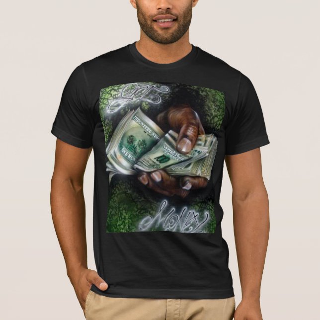 Få skjortan för pengargrafittikonst tee shirt (Framsida)