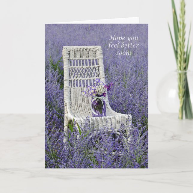 Få snart Bouquet på stolen Kort (Framsida)