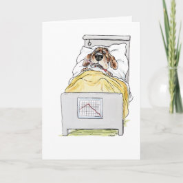 Få snart ett hälsningskort för sjuka Hund Kort