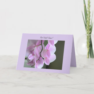 Få snart ett hälsningskort med Orchid Tack Kort