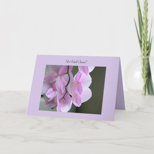 Få snart ett hälsningskort med Orchid Tack Kort (Framsida)