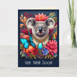 Få snart kort Aussie Koala Bear Hugs och Kärlek