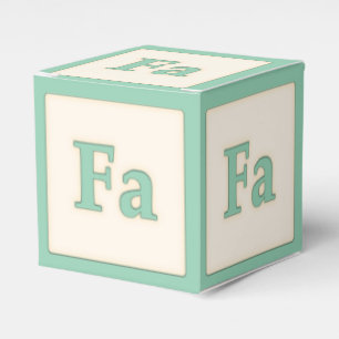 "Fa" Solfeggio Musical Baby Blocks Ljust grönt Presentaskar