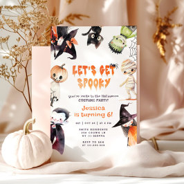 Få Spooky Cute-barn Costume party Halloween Inbjudningar