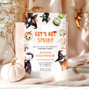 Få Spooky Cute-barn Costume party Halloween Inbjudningar