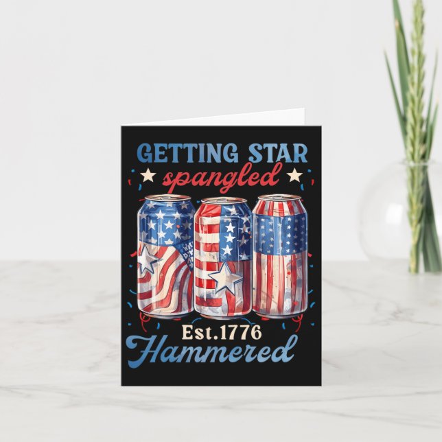 Få stjärnströdd hammare rolig Amerika  Kort (Framsida)