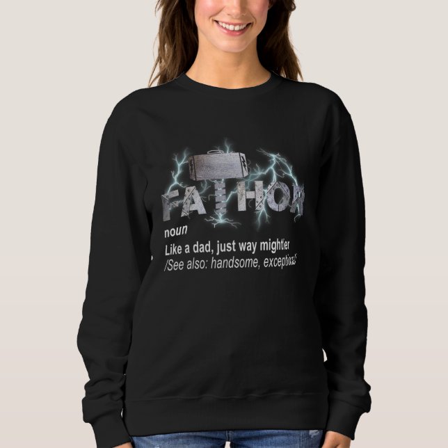 Fa Tha som Pappa, bara Mightier Tshirts För manar  (Framsida)