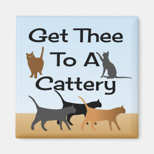 Få Thee till en Catterymagnet Magnet