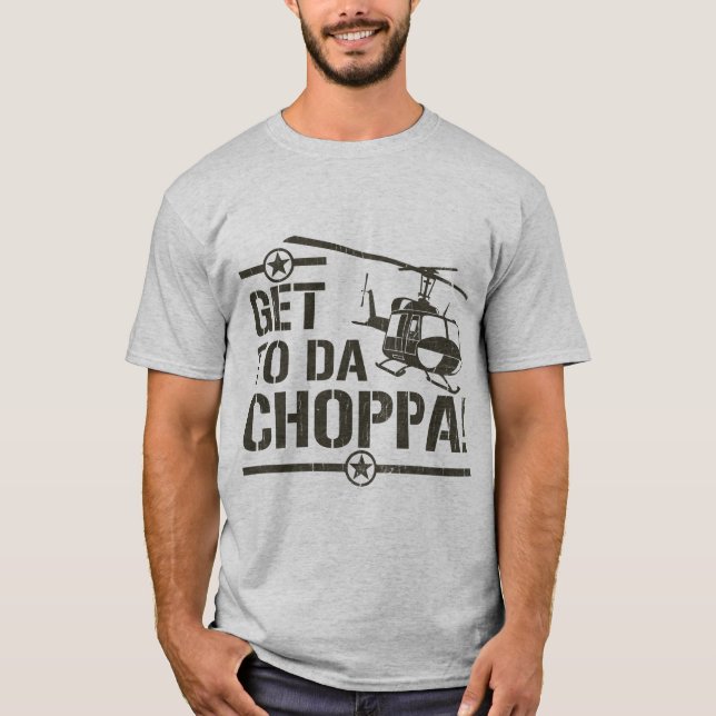 Få till vintage för Da Choppa Tee (Framsida)