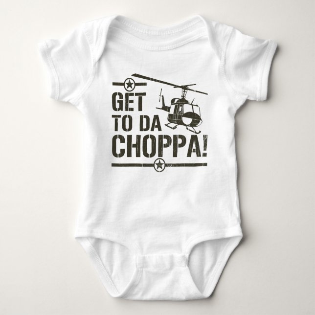 Få till vintage för Da Choppa Tee (Framsida)