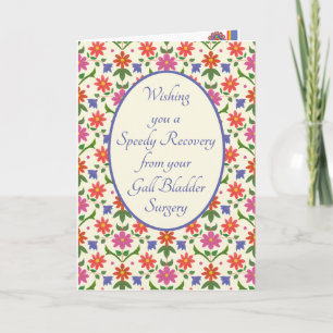 Få tillgång från Gall Bladder Surgery Card, Flower Kort