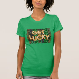 Få tur folieballong glitter St. Patricks dag T Shirt