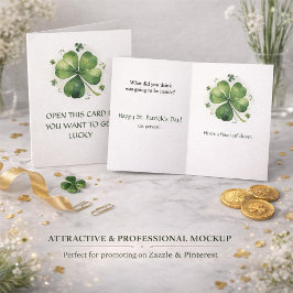 Få tur - rolig St. Patrick's Day Kort
