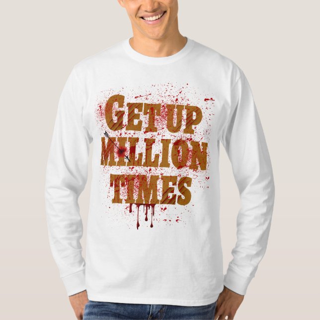 Få upp miljontals gånger| De bästa inspirerande gå T Shirt (Framsida)