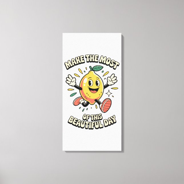 Få ut det mesta – Lemon Poster Art Canvastryck (Framsida)