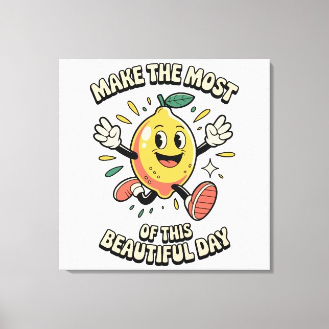 Få ut det mesta – Lemon Poster Art Canvastryck (Framsida)