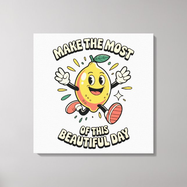 Få ut det mesta – Lemon Poster Art Canvastryck (Framsida)