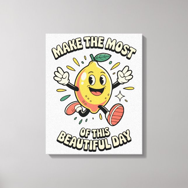 Få ut det mesta – Lemon Poster Art Canvastryck (Framsida)