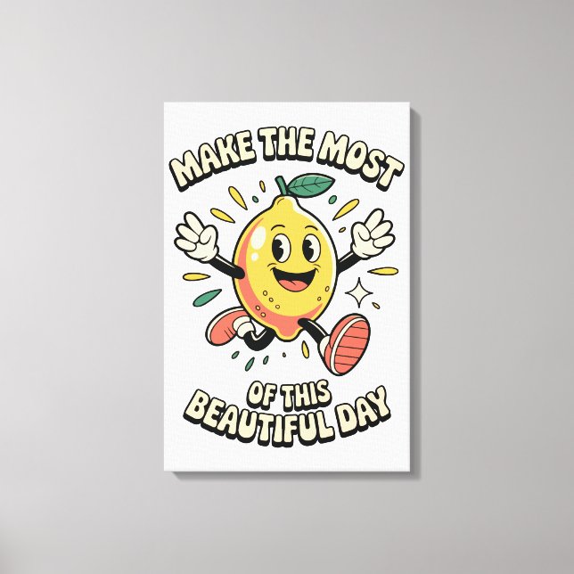 Få ut det mesta – Lemon Poster Art Canvastryck (Framsida)