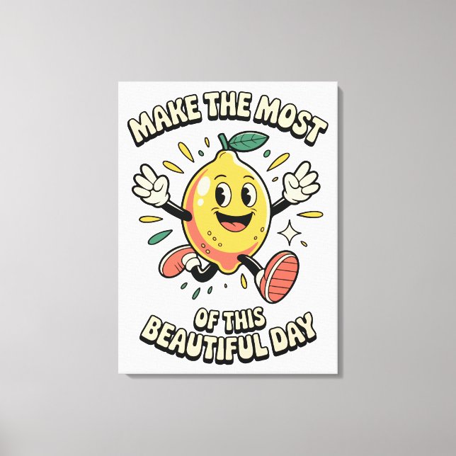 Få ut det mesta – Lemon Poster Art Canvastryck (Framsida)