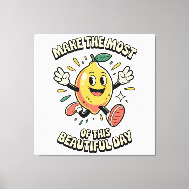 Få ut det mesta – Lemon Poster Art Canvastryck (Framsida)