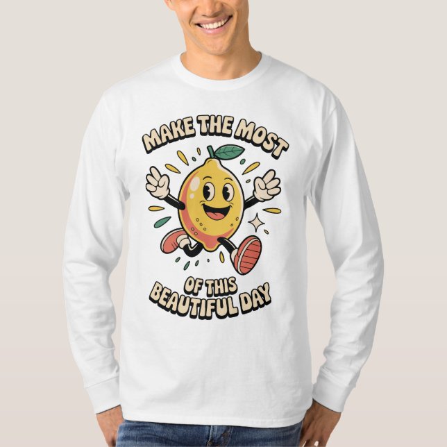 Få ut det mesta – Lemon Power Herr T Shirt (Framsida)
