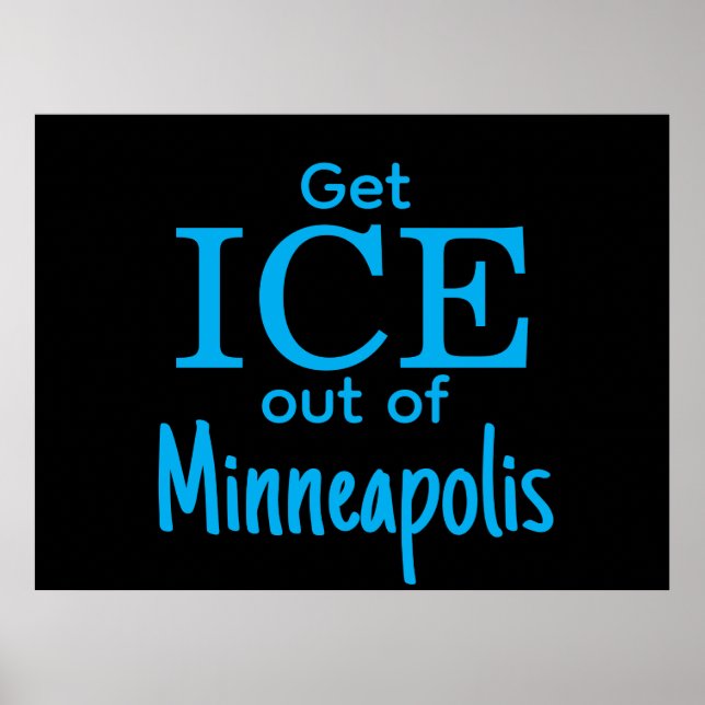 Få ut ICE ur [plats] Poster (Framsidan)