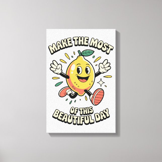 Få ut mesta – Lemon Poster Art Canvastryck (Framsida)