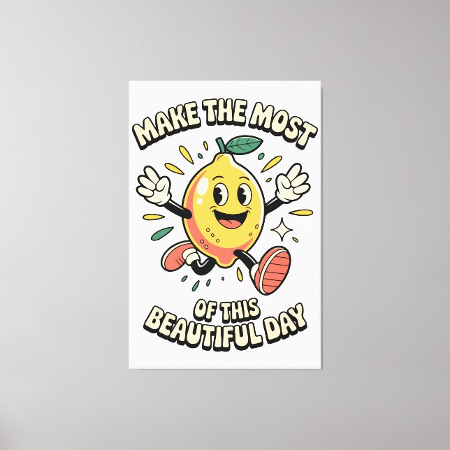 Få ut mesta – Lemon Poster Art Canvastryck (Framsida)