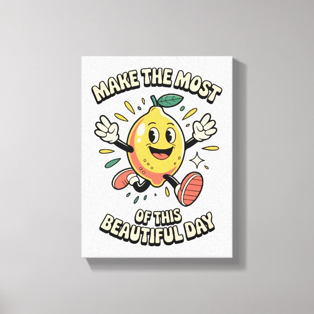 Få ut mesta – Lemon Poster Art Canvastryck (Framsida)
