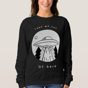 Få ut mig härifrån med flygande såser UFO Alien Ab T Shirt