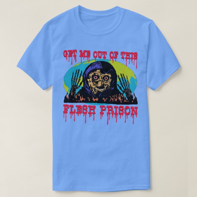 Få ut mig ur det här elnätsfängelset... t shirt (Design framsida)