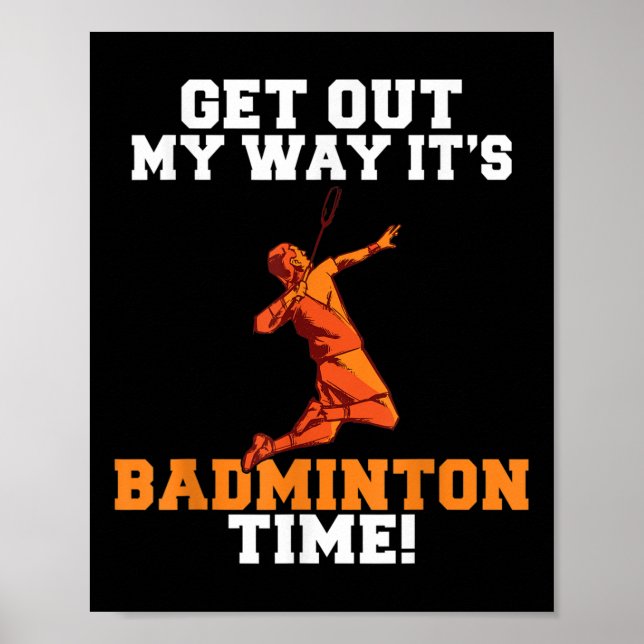 Få ut min badmintontid poster (Framsidan)