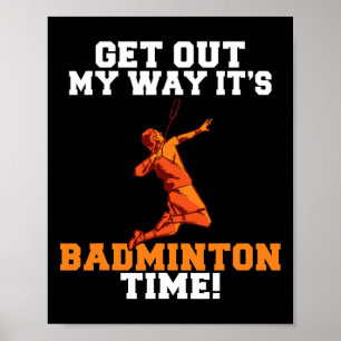 Få ut min badmintontid poster