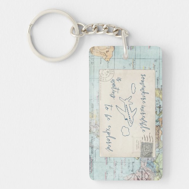 Få ut och undersök citationstecknet och kartan (Framsidan)