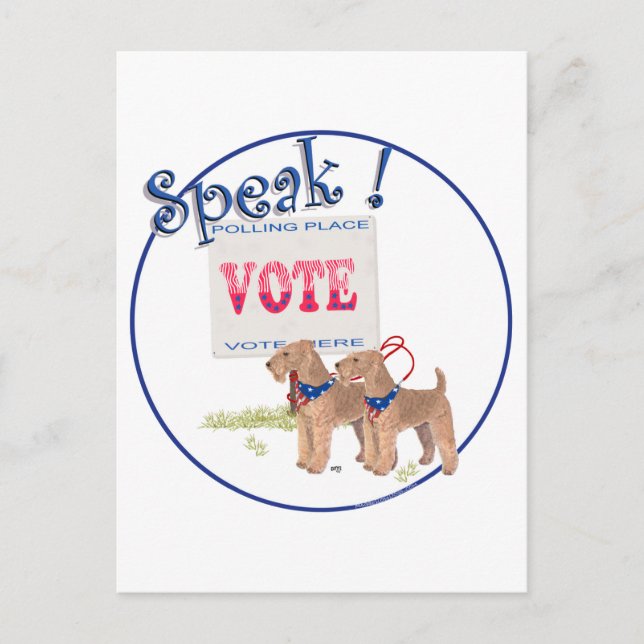 Få ut OMRÖSTNINGEN Vykort (Framsida)