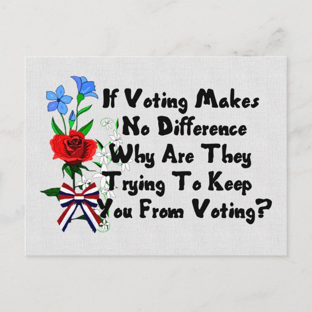 FÅ UT RÖSTA VYKORT (Framsida)