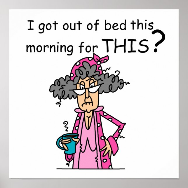 Få ut ur sänghumor poster (Framsidan)