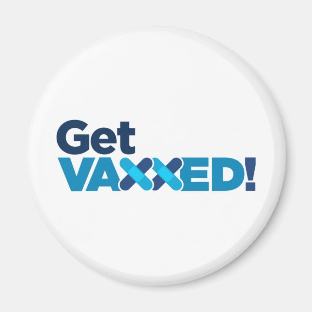 få vaccinerad magnet (Framsidan)