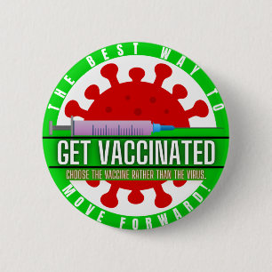 FÅ VACCINERAD PERSONLIG KAMPANJ-KNAPP KNAPP