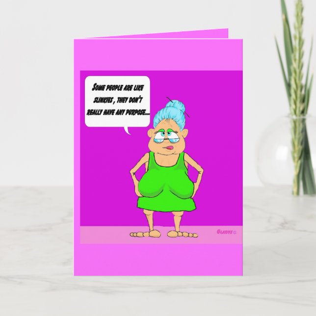 Få väl Gladys Kort (Framsida)