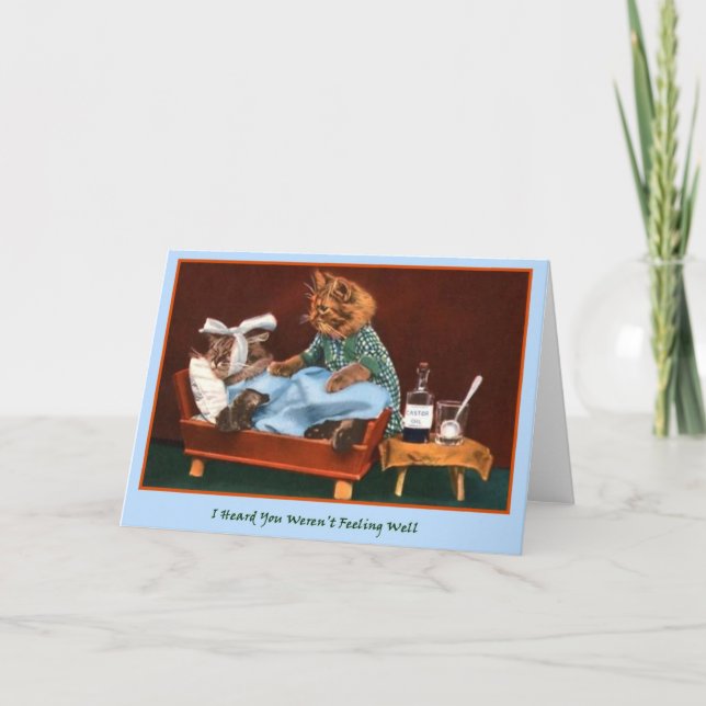 Få väl kattunge kort (Framsida)