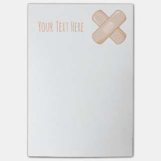 Få väl snart Bandaid (korsad murbruk för Post-it Block