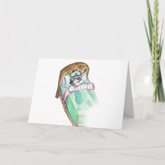 få väl snart: säng kort (Framsida)