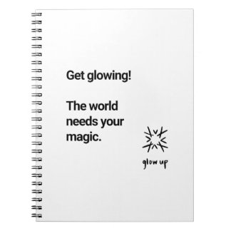 Få världen att bli så glad som du behöver din magi anteckningsbok