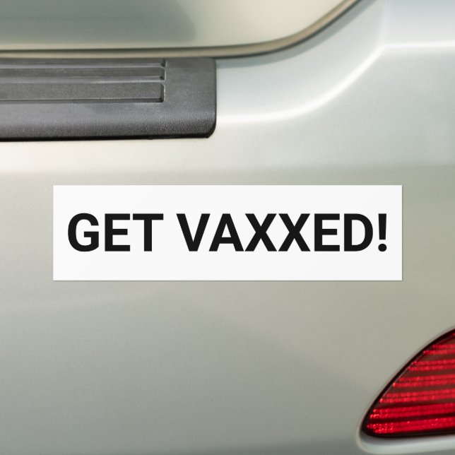 Få Vaxxed anpassningsbar-textminimalistisk modern Bildekal (På Bil)