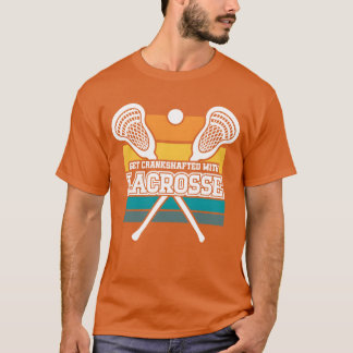 Få vevaxeln med Lacrosse Stick Sports pojke T Shirt