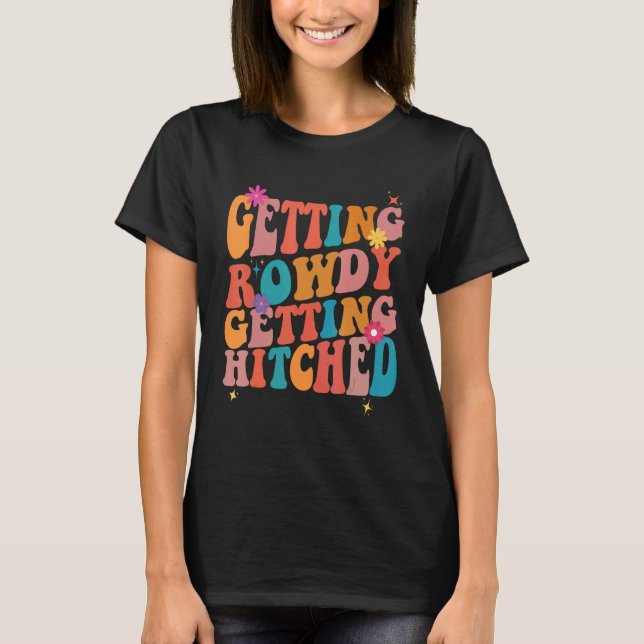 Få Vilda Bröllopsfesten Spenalösfest T Shirt (Framsida)